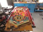 34
Playfield is pulled from the cabinet and will be addressed later.