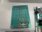 48
Dot controller  board has typical heat damage.