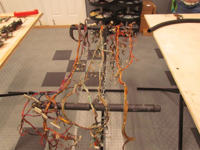 158
The wiring  will get an equally extensive  restore.I will go through it one harness at a time starting with the switch harn