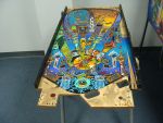 21
 Playfield is out of the cabinet.