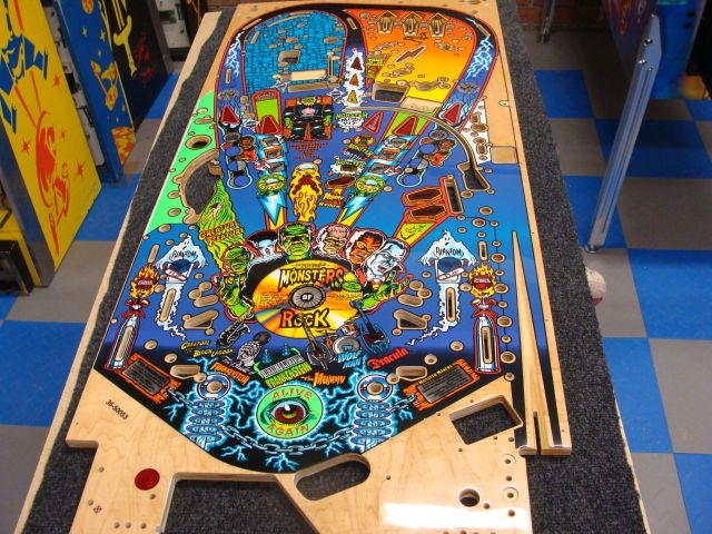 45
 Playfield has been finished and cured.Reassembly begins on that  as well so they will both come together around the same ti