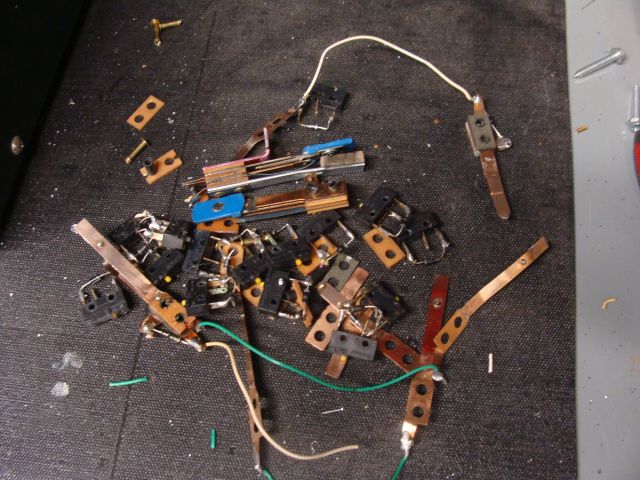51
 This is the pile of junk removed from the swich harness and replaced.The game will be much more  reliable now. 
