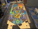 25
Replacement playfield is fully dried over the course of weeks and now  sanded and ready for  polishing.