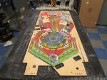 124
Playfield is final sanded and ready to polish.