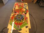 6
Replacement playfield was provided.Decent  looking but has  a lot of graining and  finish issues.The graining  will improve.W