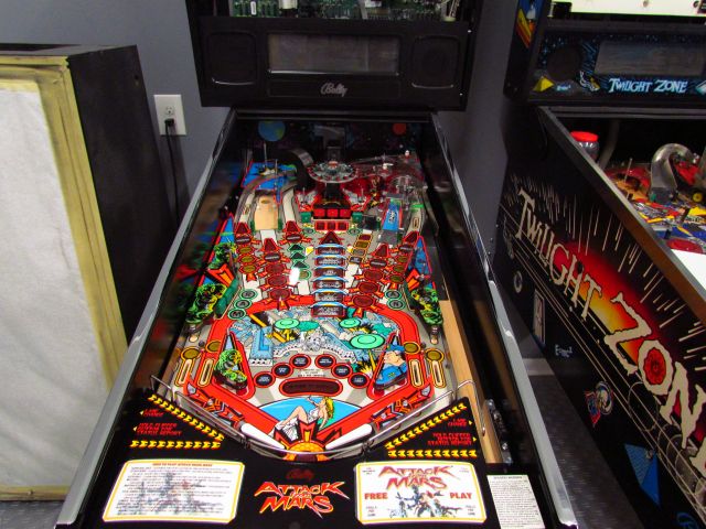 187
Playfield is installed and  ready to power up for testing.