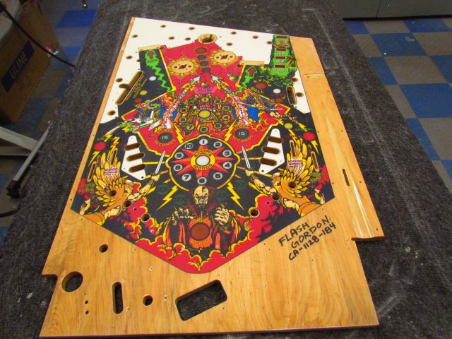 156
Playfield is sanded and ready to polish.