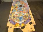 75
Playfield is sanded and I will begin the repair and repainting process  now. 