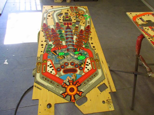 40
Playfield is sanded.