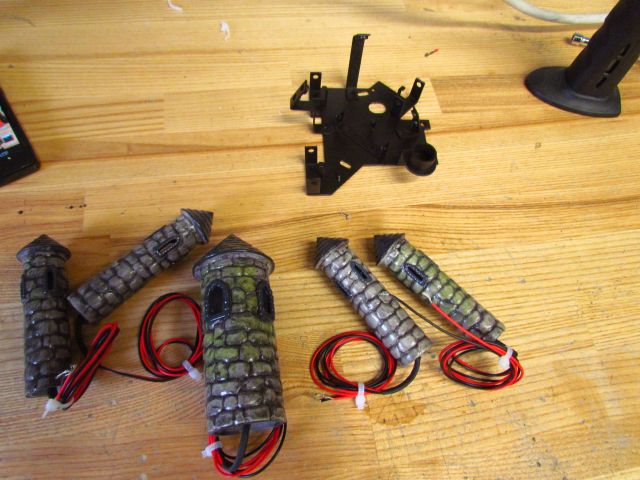 139
New towers and base.10 wires from these to implement into the harness.The  base for  each tower must be salvaged from the  
