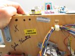 26
Playfield  was also  labeled  with a  prototype serial number and it is signed by  the mechanical engineer  which is likely 